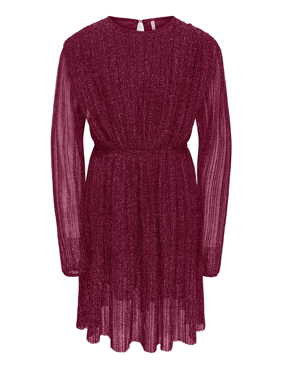 Kids Only - KOGGLAM LS DRESS JRS - langärmelige freizeitkleider - rumba red - 0