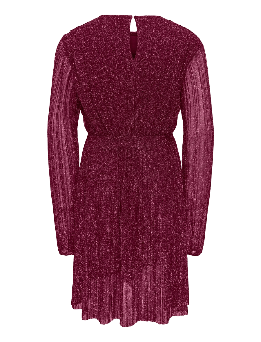 Kids Only - KOGGLAM LS DRESS JRS - langärmelige freizeitkleider - rumba red - 1