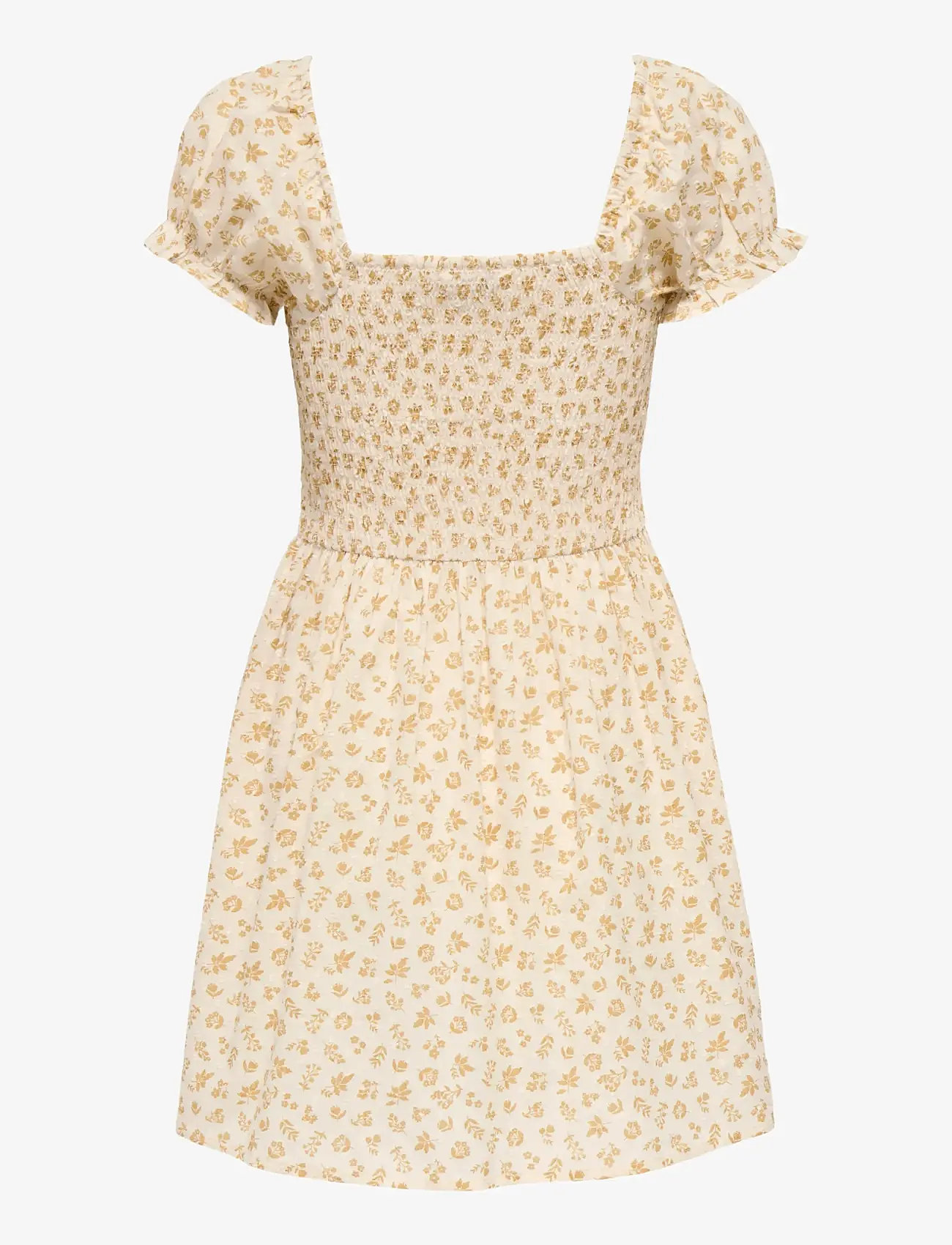 Kids Only - KOGERIL SS SMOCK DRESS WVN - short-sleeved casual dresses - cloud dancer - 2