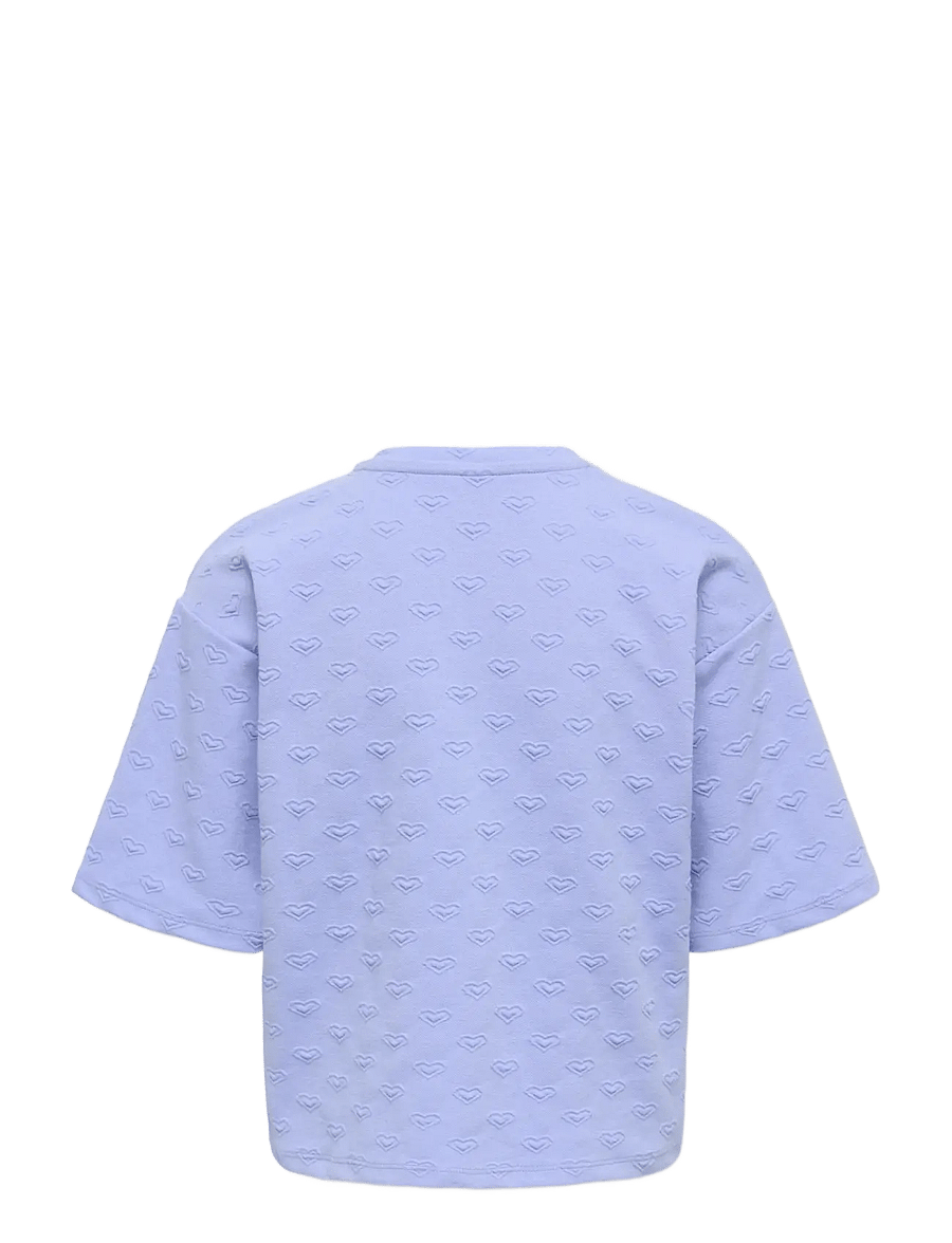Kids Only - KOGSIMONE S/S HEART O-NECK SWT - kurzärmelige - ultramarine - 1