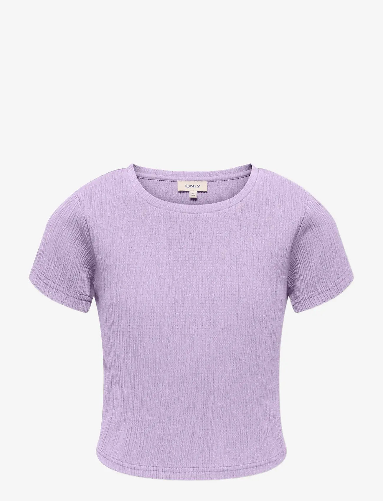 Kids Only - KOGKAYLIE STRUC S/S TOP PNT - short-sleeved t-shirts - lilac breeze - 0