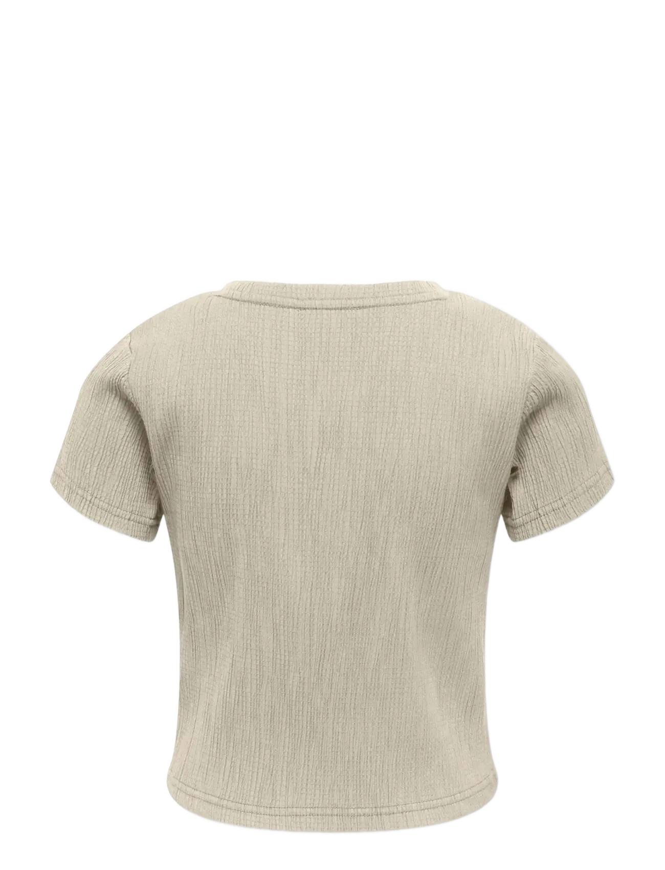 Kids Only - KOGKAYLIE STRUC S/S TOP PNT - kortærmede t-shirts - pumice stone - 1