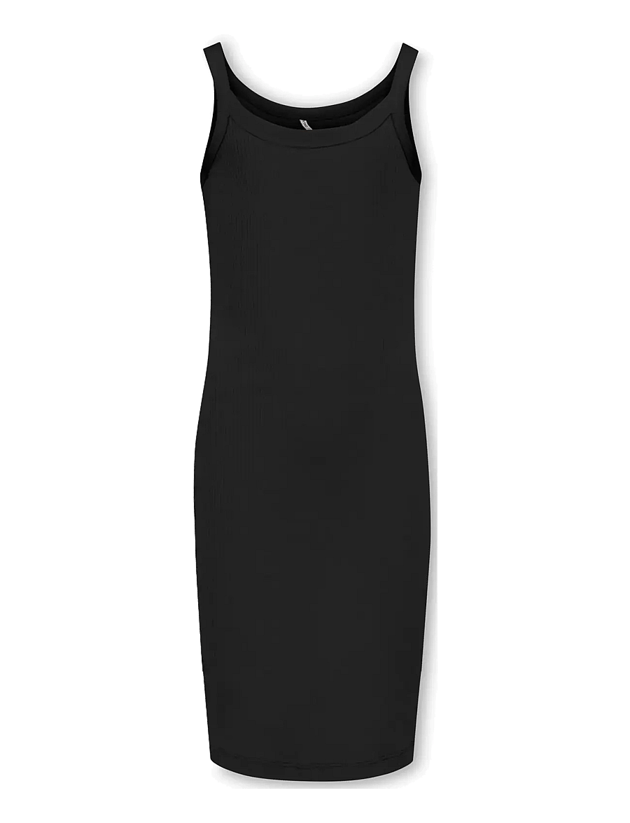 Kids Only - KOGJILL LIFE S/L DRESS JRS - varrukateta vabaajakleidid - black - 0