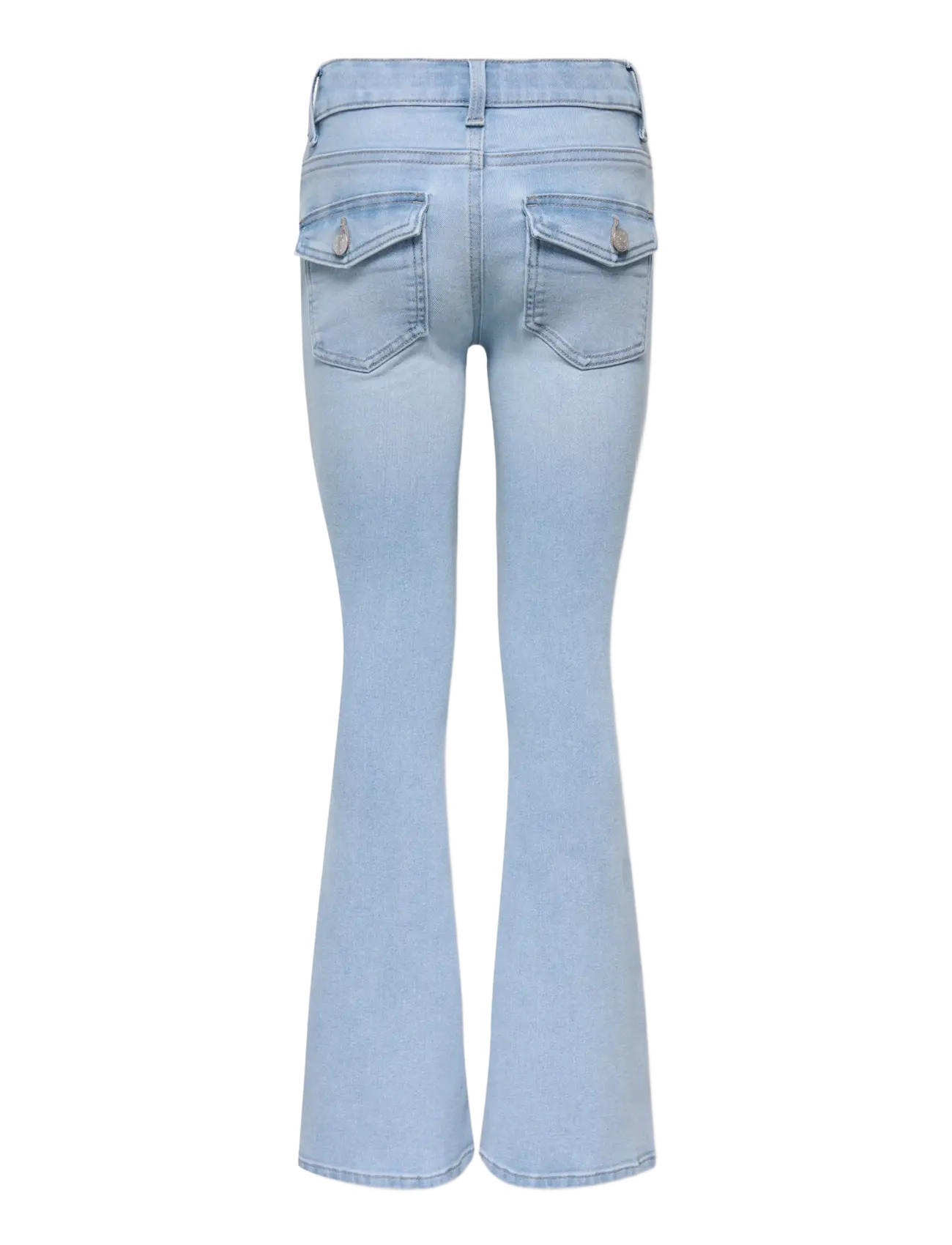 Kids Only - KOGPHOEBE LW BACK POC FLARED DNM BOX - bootcut jeans - light blue denim - 2