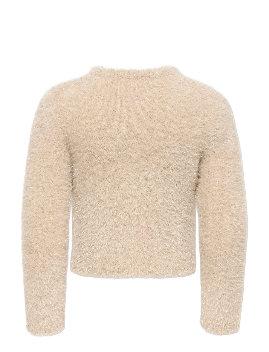 Kids Only - KMGPIUMO GLITTER LS CARDIGAN KNT - cardigans - whitecap gray - 1