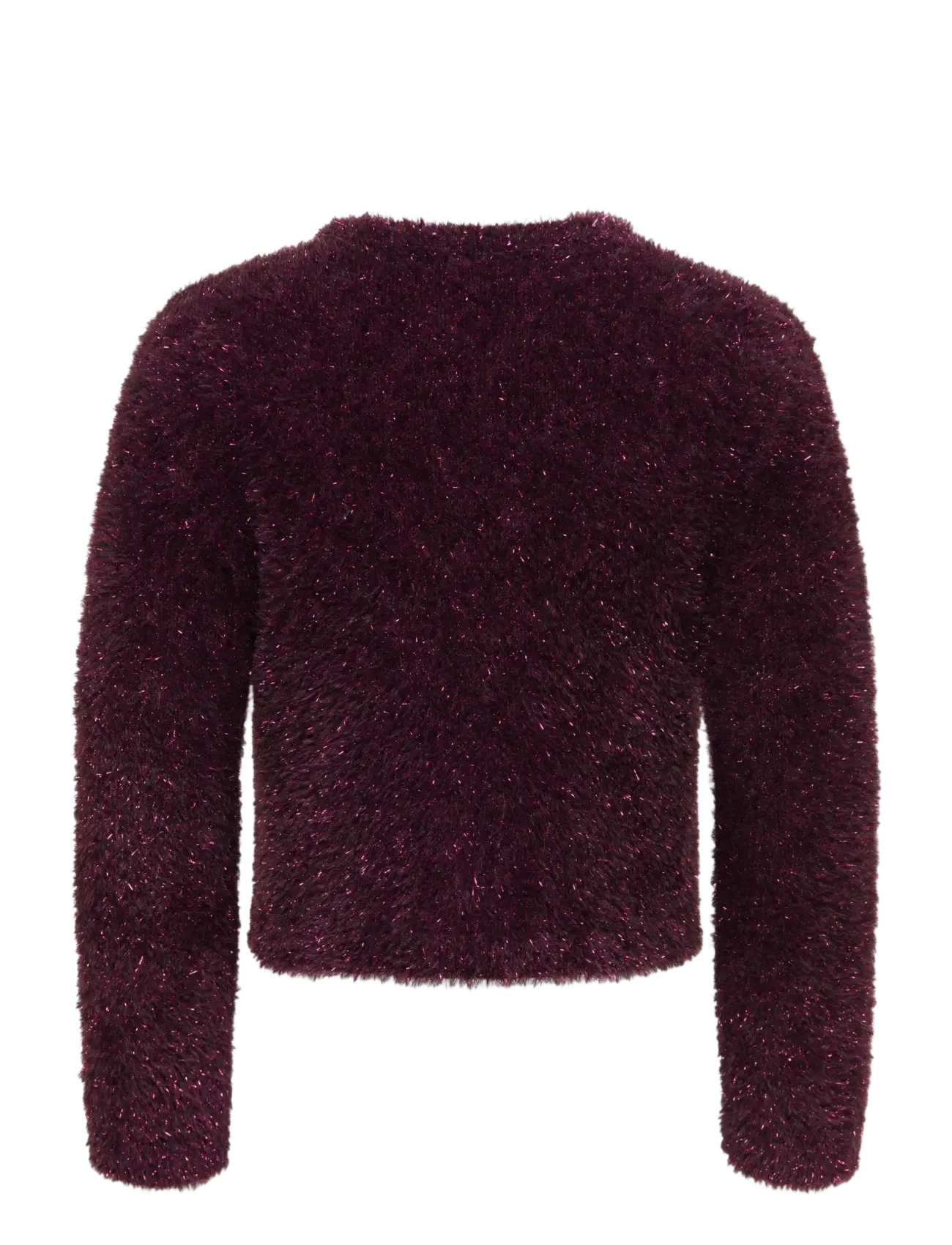 Kids Only - KMGPIUMO GLITTER LS CARDIGAN KNT - winetasting - 1