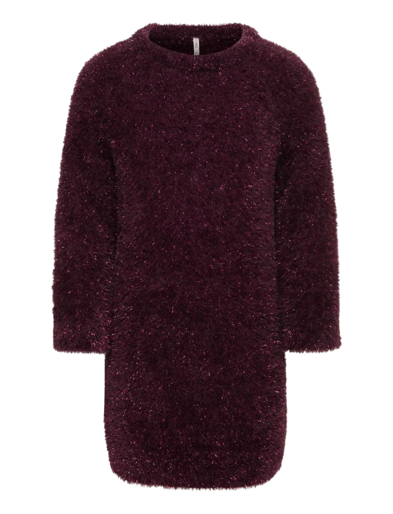 Kids Only KMGPIUMO GLITTER LS DRESS KNT - Neuheiten - WINETASTING / burgundy