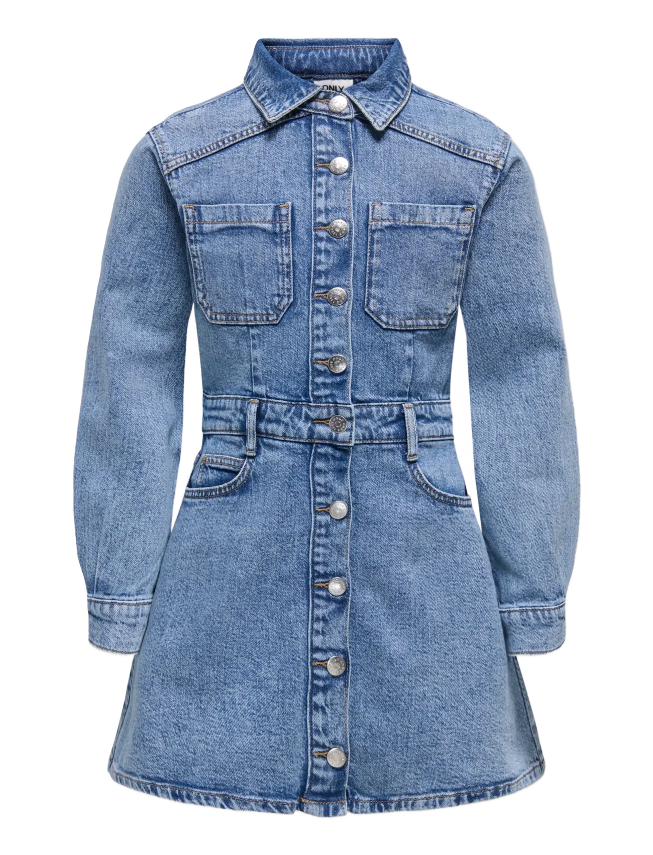Kids Only KOGEDMONTON L/S SHORT DNM DRESS - Teens 9-14 years - MEDIUM BLUE DENIM / blue