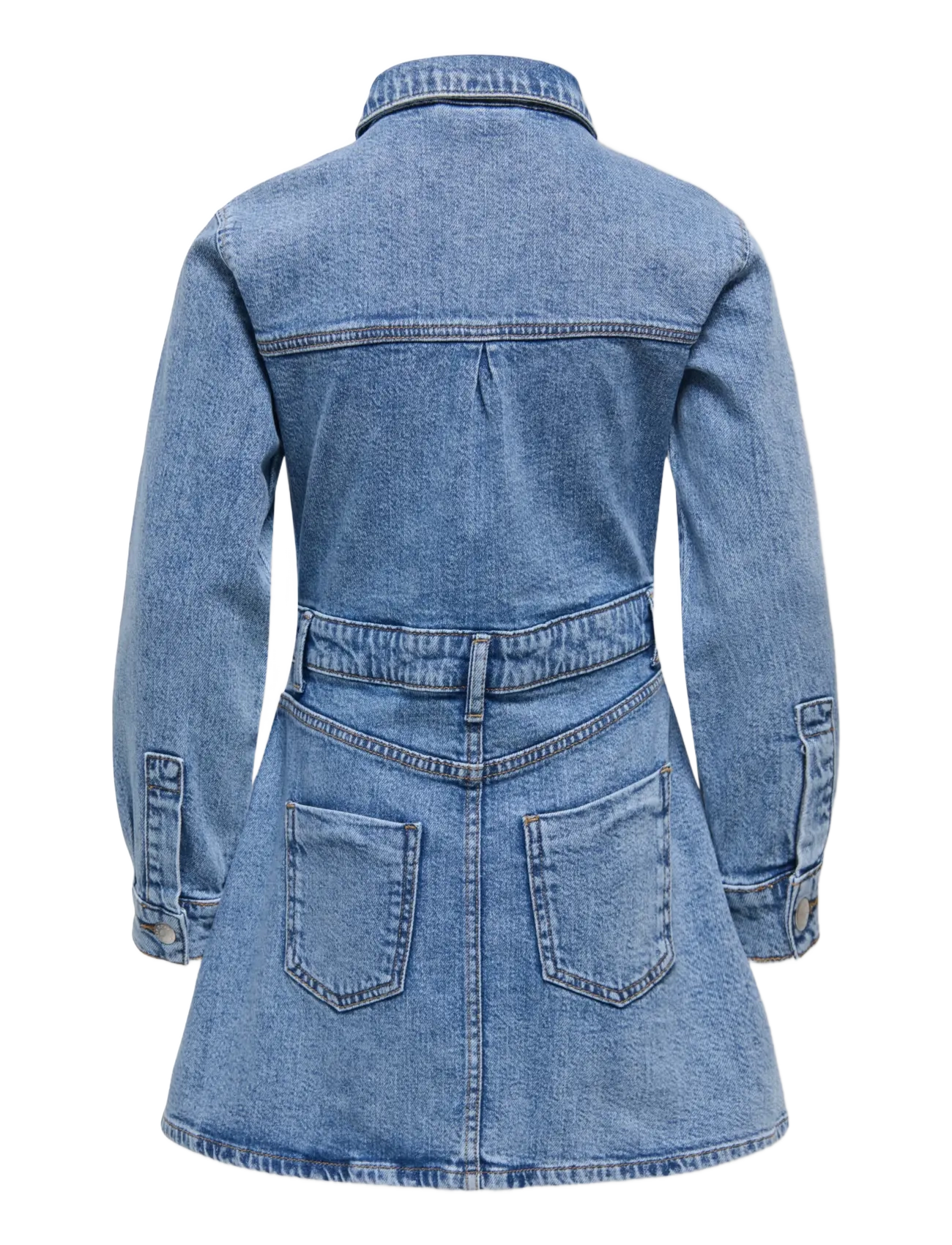 Kids Only - KOGEDMONTON L/S SHORT DNM DRESS - medium blue denim - 1