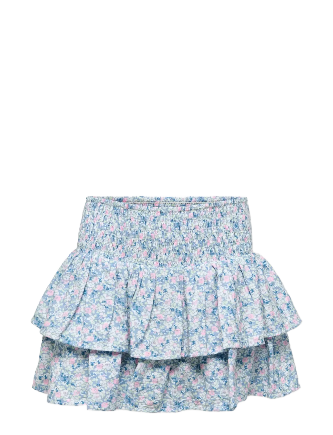 Kids Only KOGBELLE LAYERED SMOCK SKORT WVN - Skorts - FADED DENIM / blue