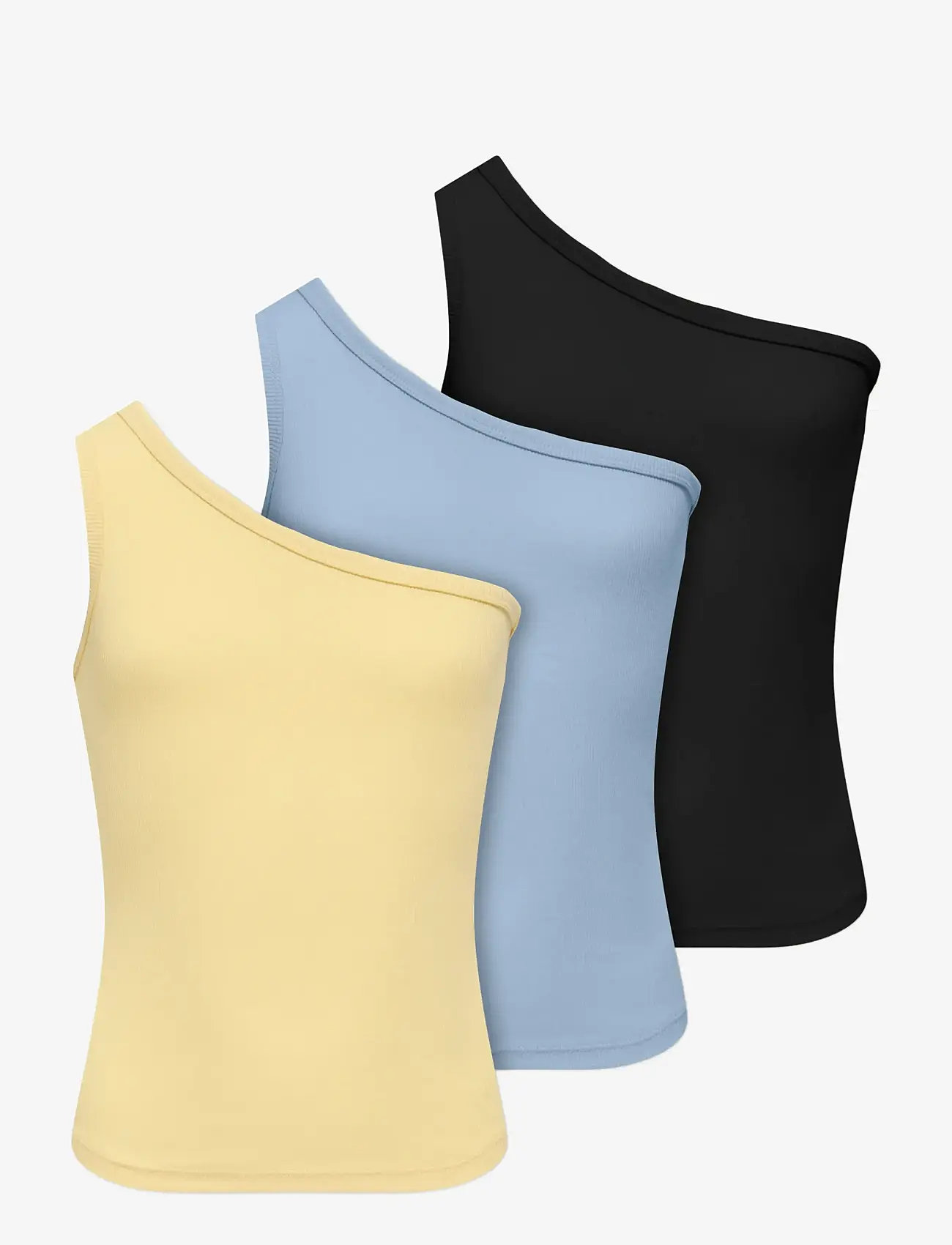 Kids Only - KOGLUCKY ONESHOULDER TOP 3-PACK JRS - Ærmeløs undertrøje - cashmere blue - 0