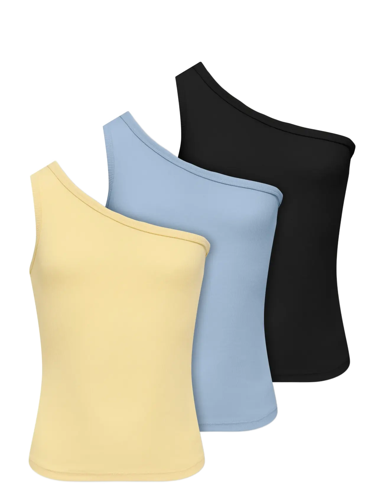 Kids Only KOGLUCKY ONESHOULDER TOP 3-PACK JRS - Overdele - CASHMERE BLUE / blue