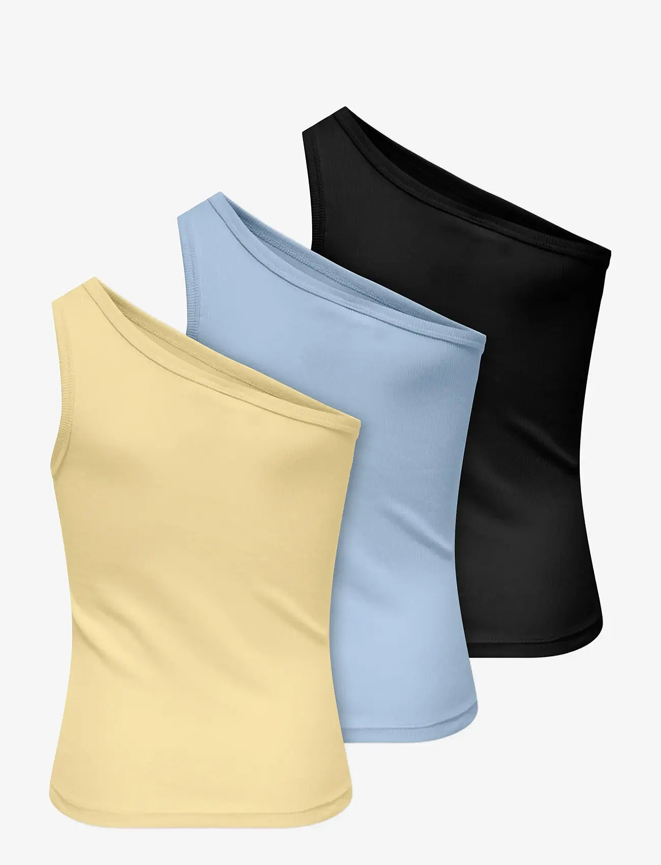 Kids Only - KOGLUCKY ONESHOULDER TOP 3-PACK JRS - Ærmeløs undertrøje - cashmere blue - 1