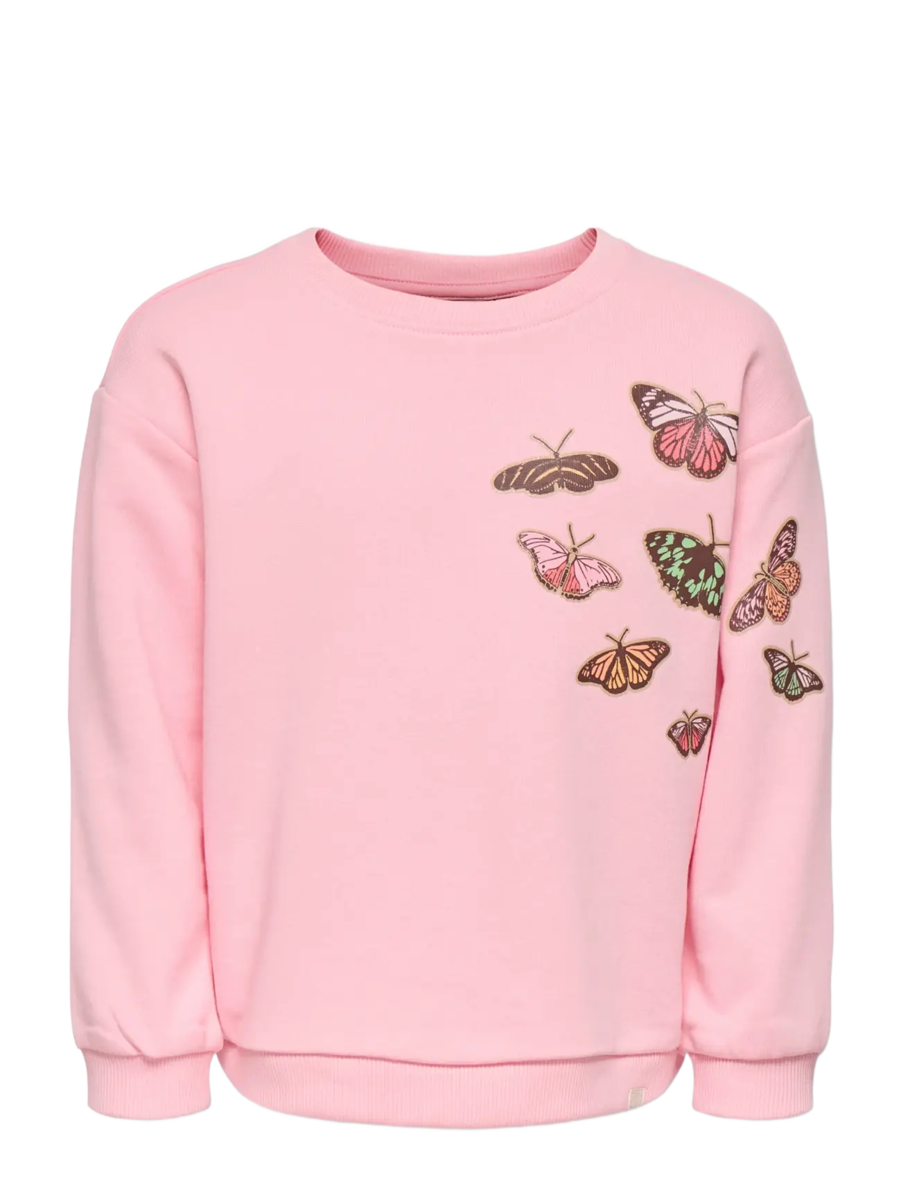 Kids Only KMGFLIES LS BOXY PRINT UB ZA SWT - Dressipluusid ja kapuutsiga pusad - TICKLED PINK / pink/rose