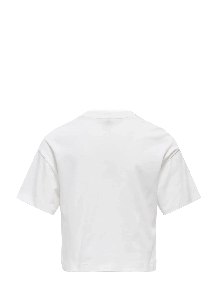 Kids Only - KOGMAIKEN GIRLROSE LOOSE SS TOP JRS NOOS - kortærmede t-shirts - cloud dancer - 1