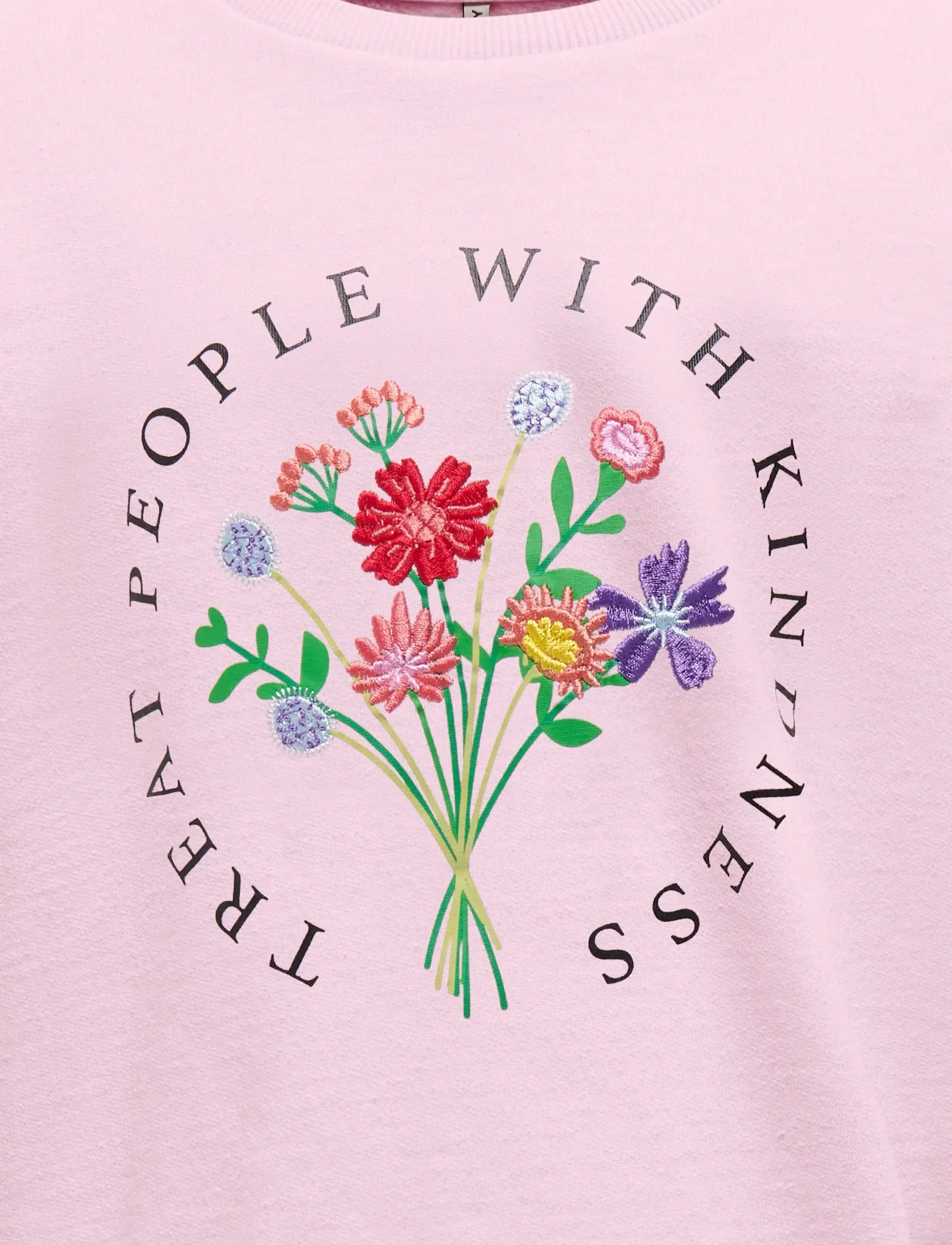 Kids Only - KOGRUNA FLOWER L/S O-NECK CS SWT - sweatshirts - roseate spoonbill - 2