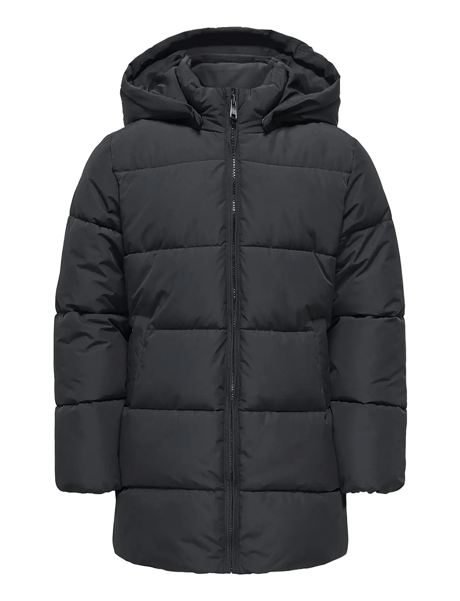 Kids Only - KOGJUTA PUFFER COAT OTW NOOS - soojad ja polsterdatud - black - 0