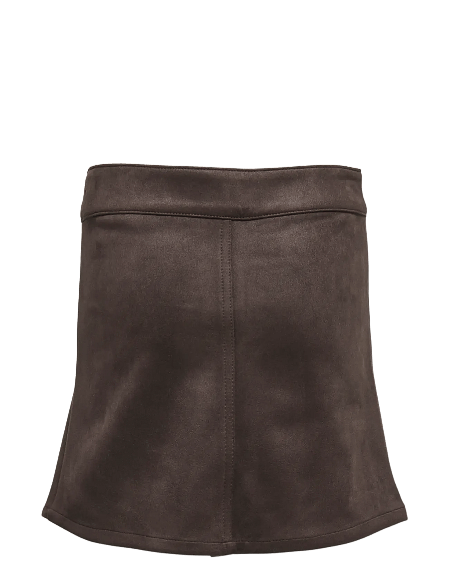 Kids Only - KOGNIA FAUX SUEDE SKIRT OTW - kurze röcke - chocolate torte - 1