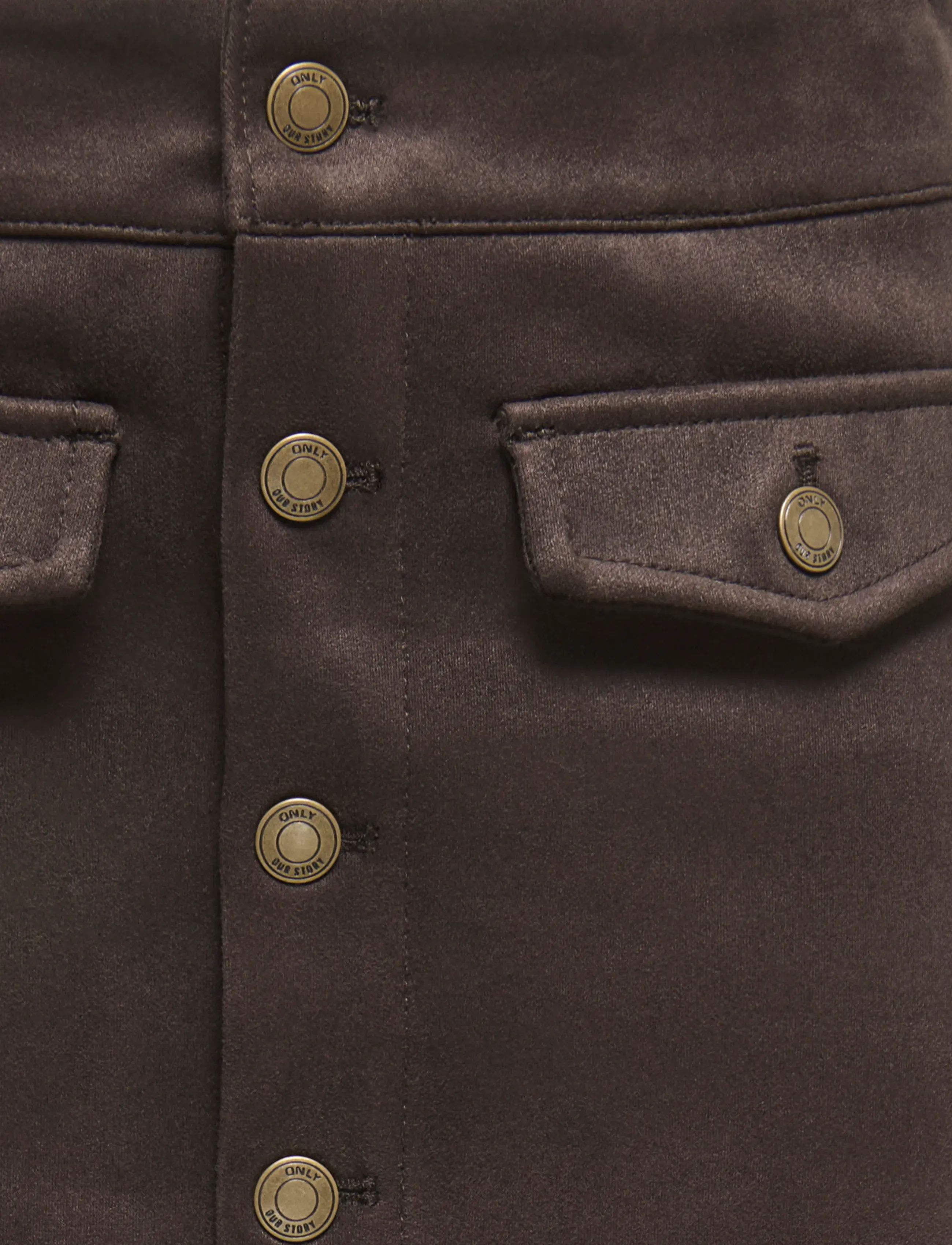 Kids Only - KOGNIA FAUX SUEDE SKIRT OTW - kurze röcke - chocolate torte - 3