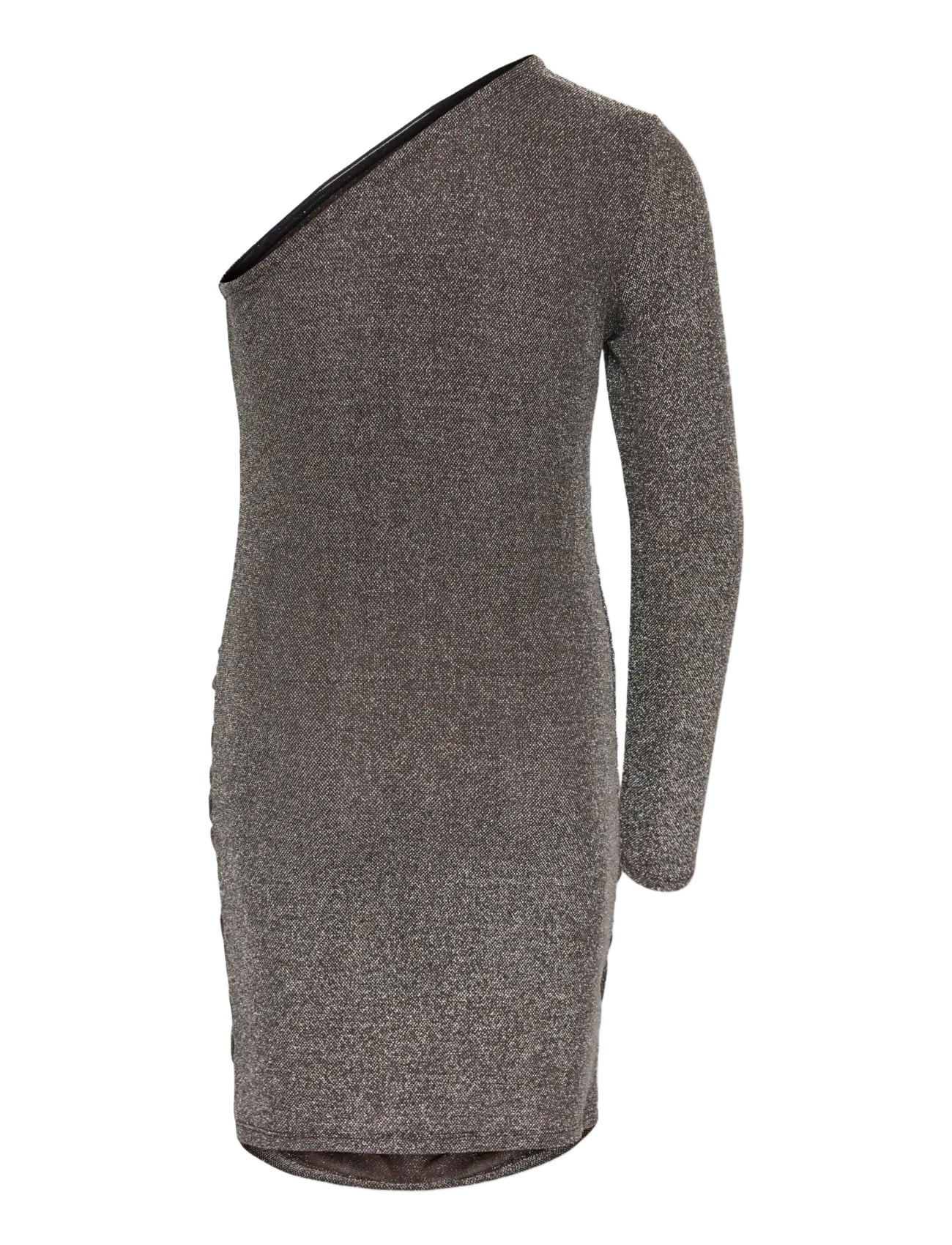 Kids Only - KOGCAROL ONESHOULDER GLITTER DRESS JRS - coffee bean - 1