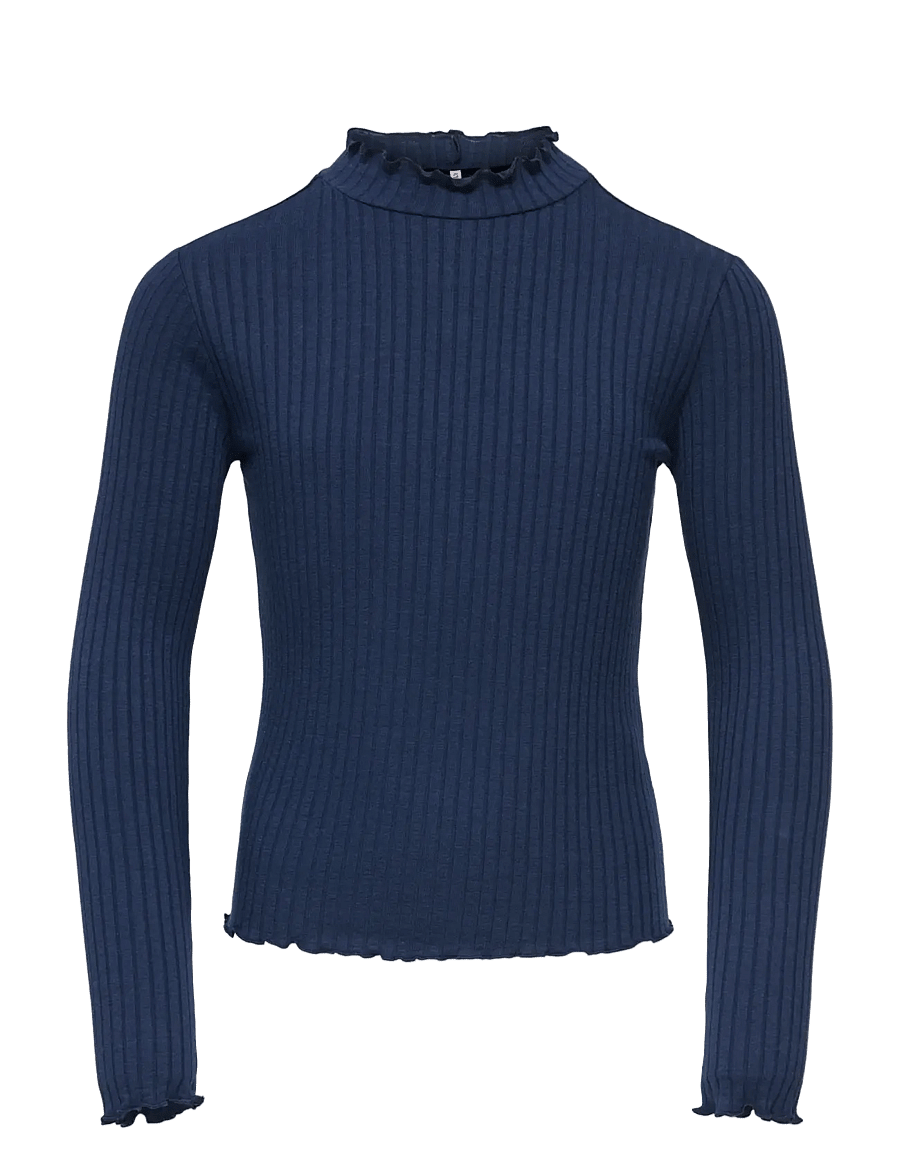 Kids Only - KOGFRANSISKA SCHL LS HI-NCK TOP JRS NOOS - langärmelig - navy blazer - 0