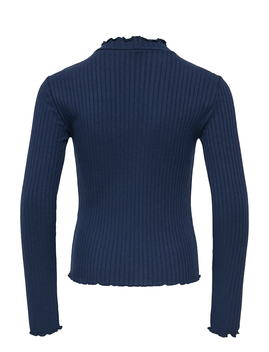 Kids Only - KOGFRANSISKA SCHL LS HI-NCK TOP JRS NOOS - langärmelig - navy blazer - 1