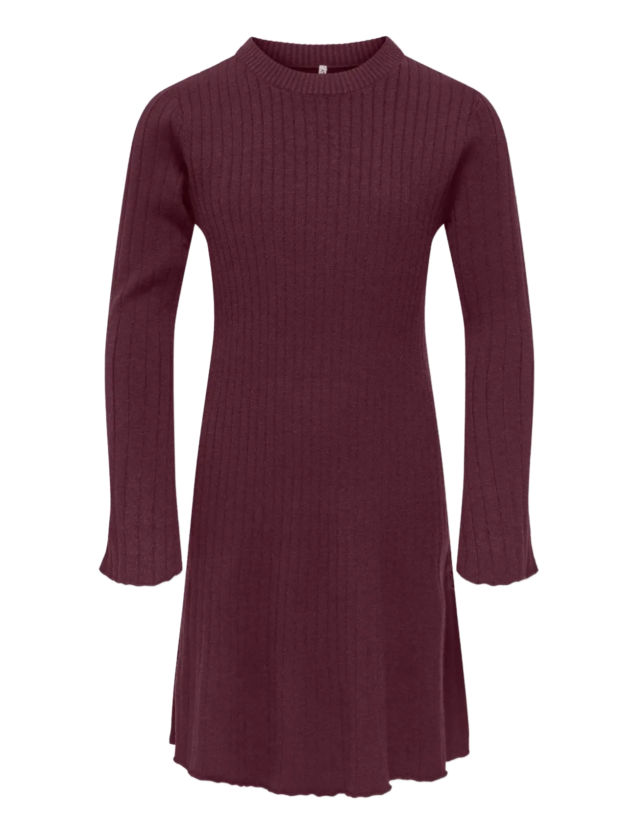 Kids Only - KOGMICHELLA LS O-NECK DRESS KNT - winetasting - 0
