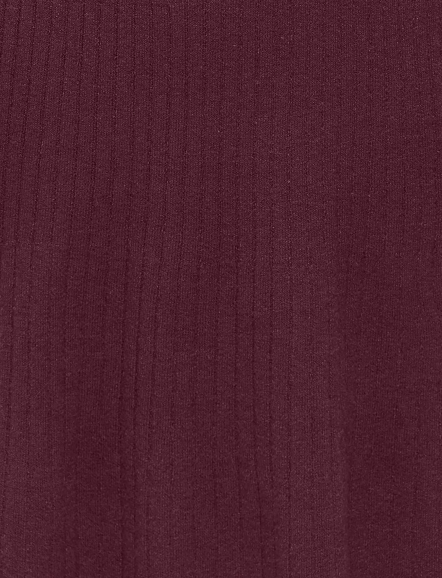 Kids Only - KOGMICHELLA LS O-NECK DRESS KNT - winetasting - 2