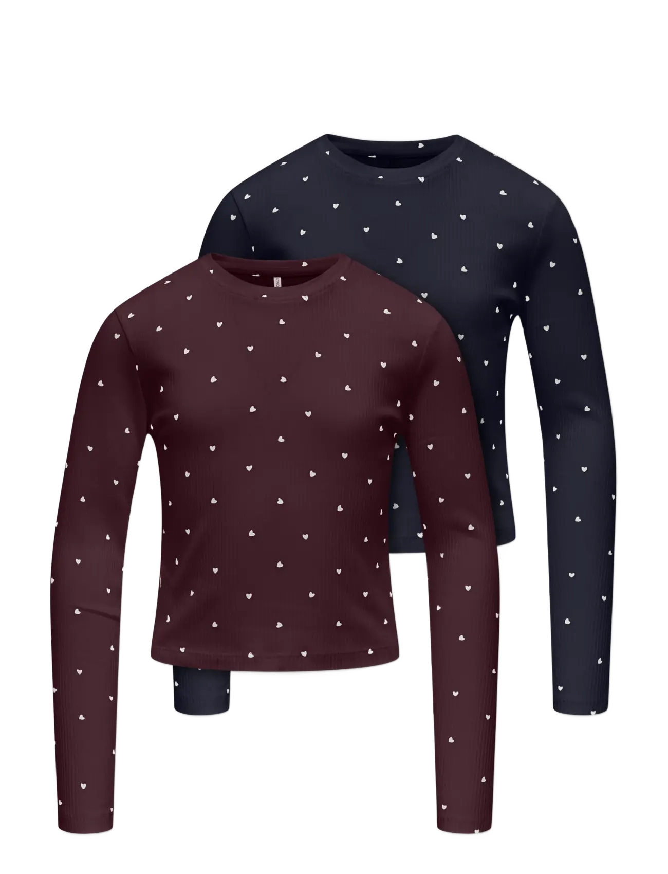 Kids Only KOGBELLA SHORT AOP L/S TOP JRS 2-PACK - Back to school - NIGHT SKY / navy
