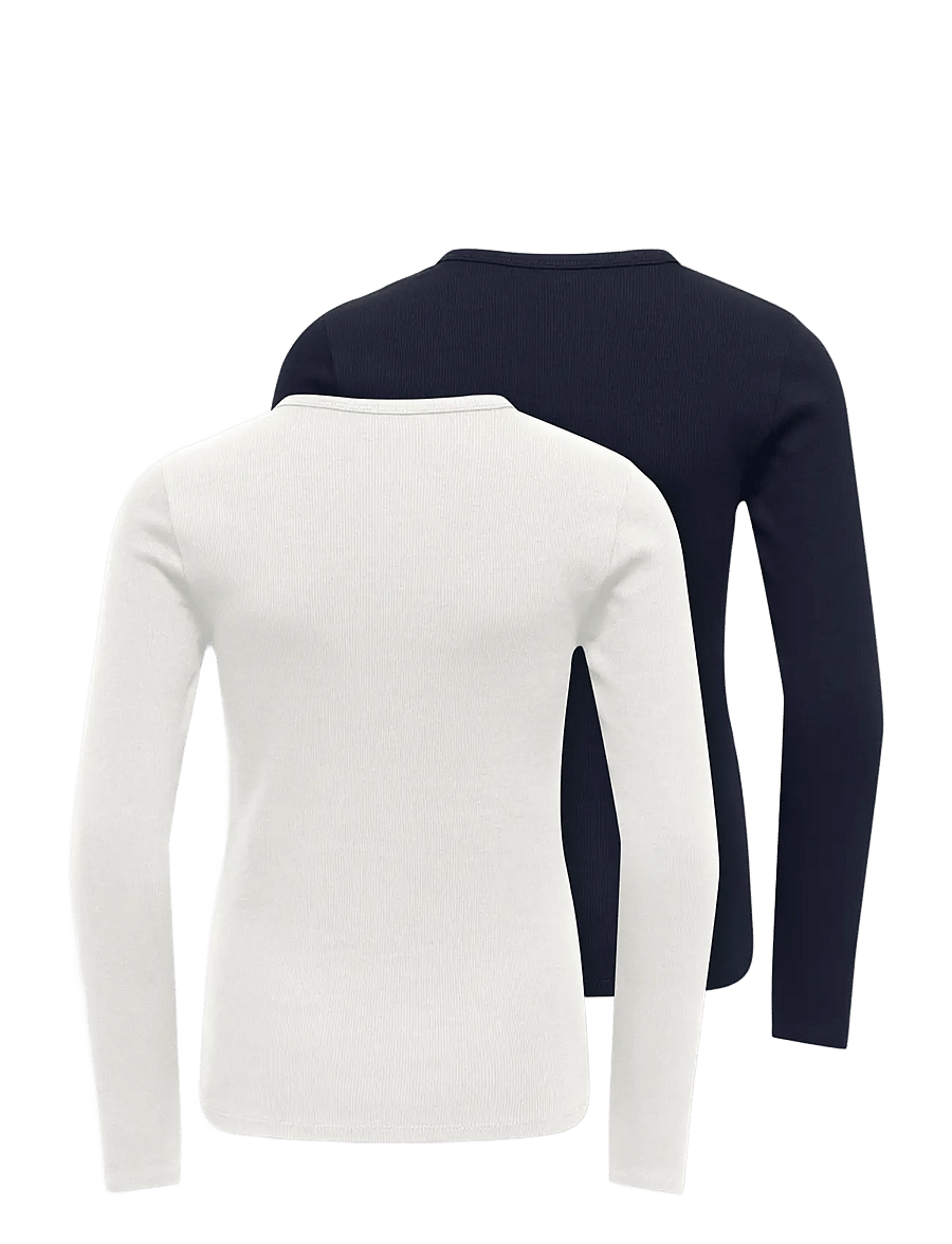 Kids Only - KOGLUCKY L/S O NECK TOP JRS 2-PACK - langärmelig - sky captain - 1