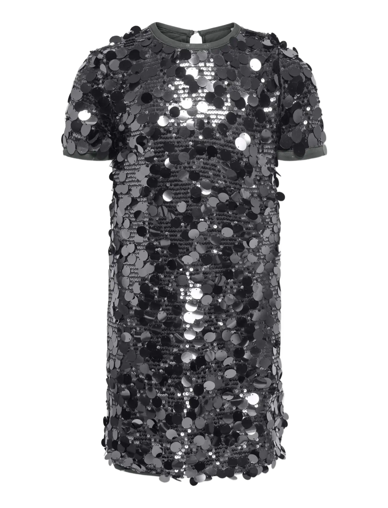 Kids Only KOGJADEL SS SEQUINS DRESS WVN - Dresses - ASPHALT / grey