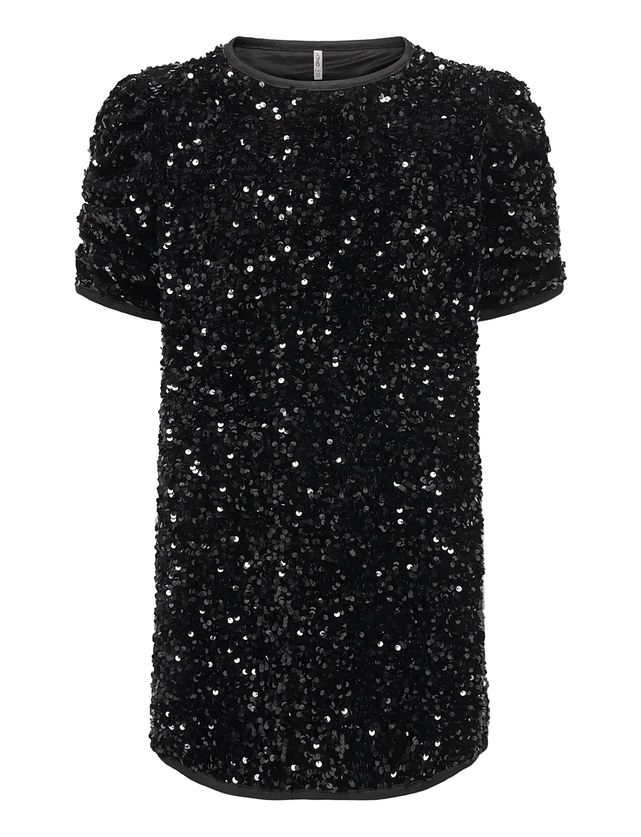 Kids Only - KOGCONFIDENCE SS RUCHING DRESS JRS - partykleider - black - 0