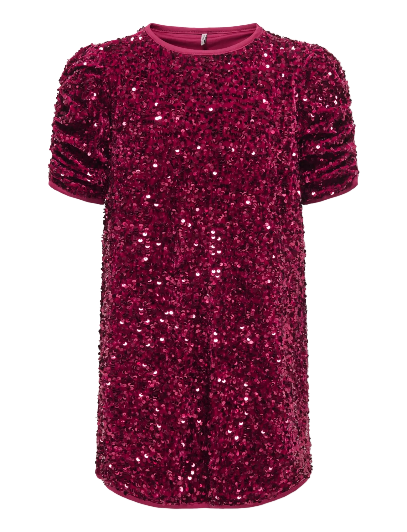 Kids Only KOGCONFIDENCE SS RUCHING DRESS JRS - Dresses - RUMBA RED / burgundy