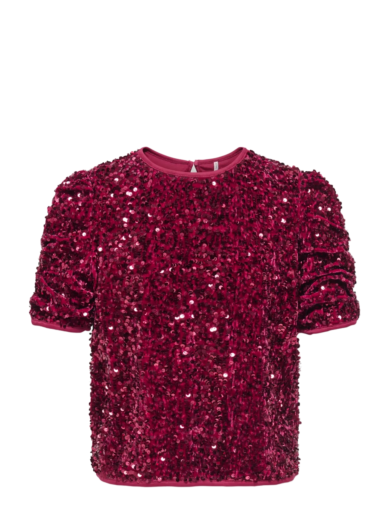 Kids Only KOGCONFIDENCE SS ROUCHING TOP JRS - Festlige looks - RUMBA RED / red