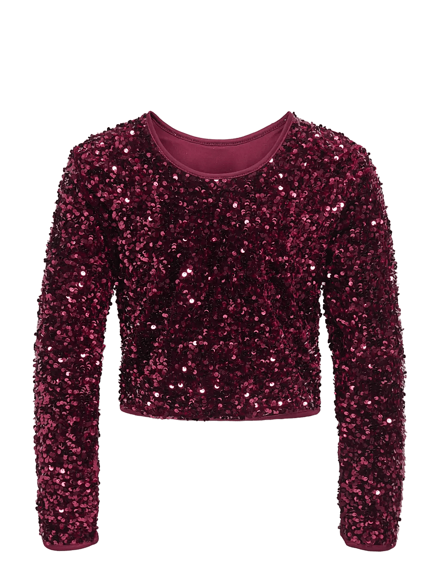 Kids Only - KOGCONFIDENCE LS O-NECK TOP JRS - långärmade t-shirts - winetasting - 1