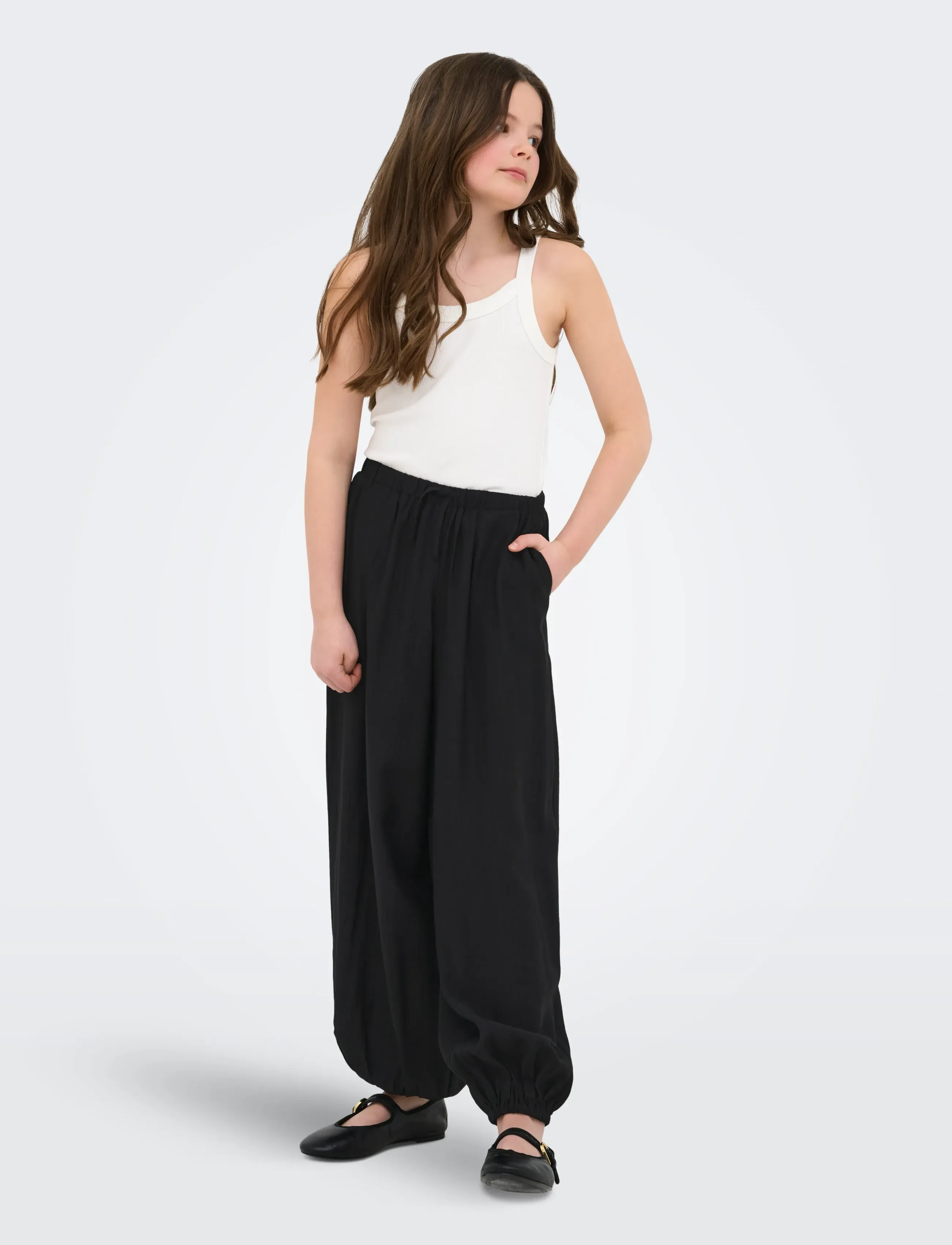 Kids Only - KOGVASIA BALLOON PANTS EX WVN - bukser - black - 4