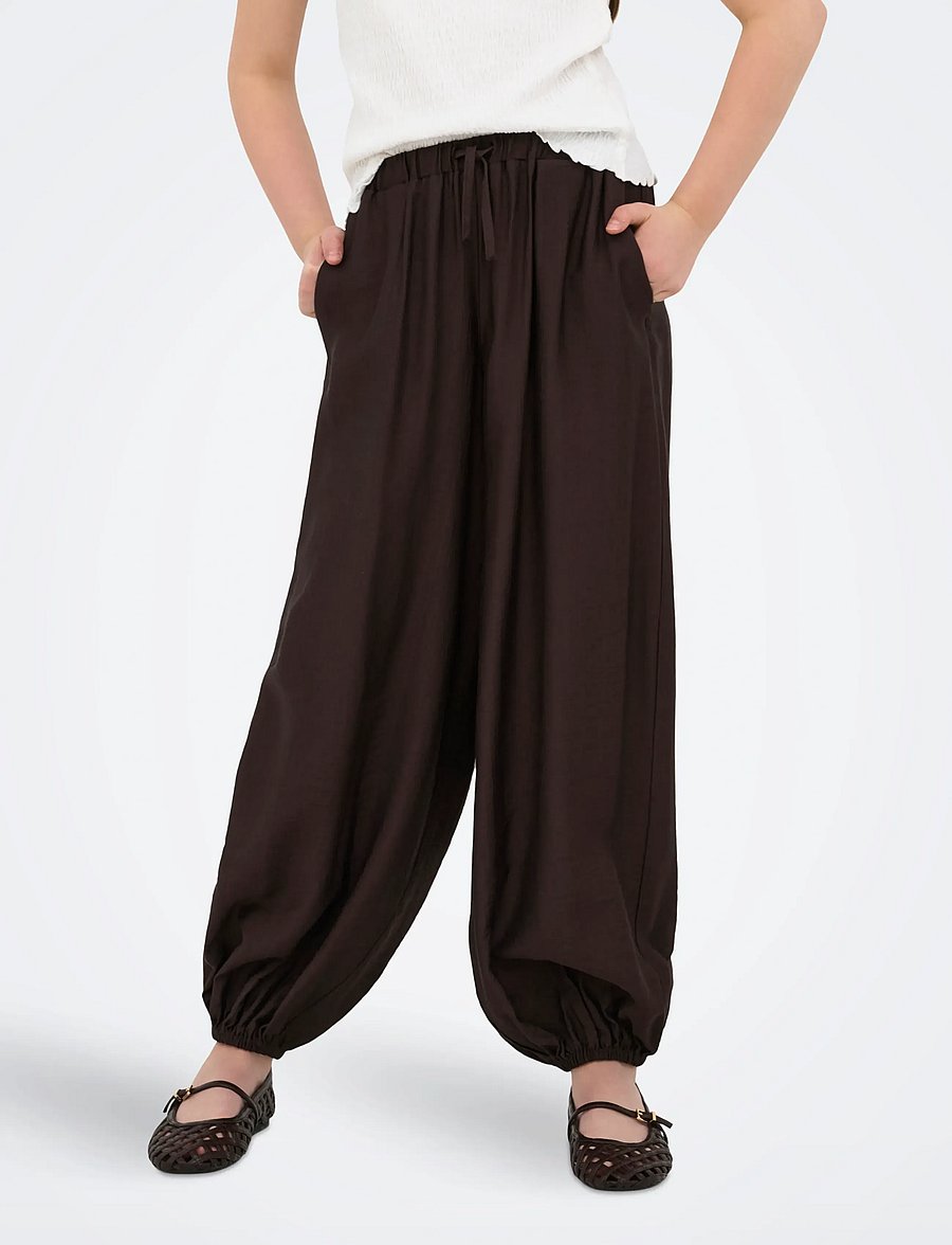 Kids Only - KOGVASIA BALLOON PANTS EX WVN - byxor - chocolate torte - 0