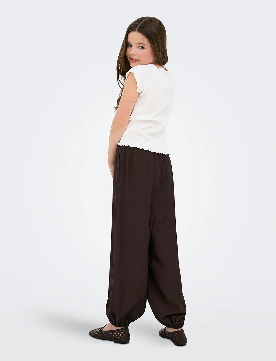 Kids Only - KOGVASIA BALLOON PANTS EX WVN - byxor - chocolate torte - 3