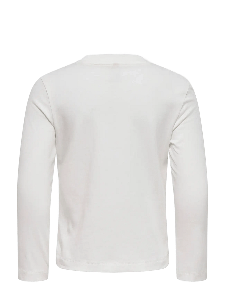 Kids Only - KMGFLEUR LS REG TEE JRS - cloud dancer - 1