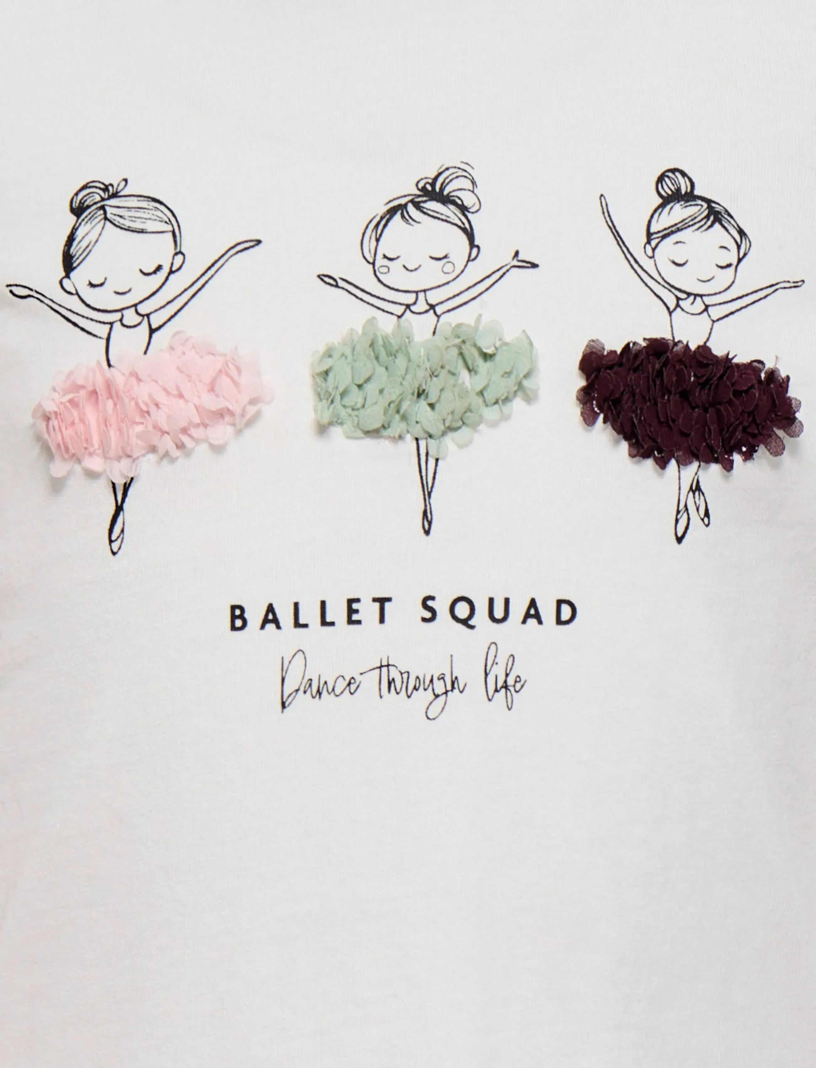 Kids Only - KMGFLEUR LS REG TEE JRS - cloud dancer - 2