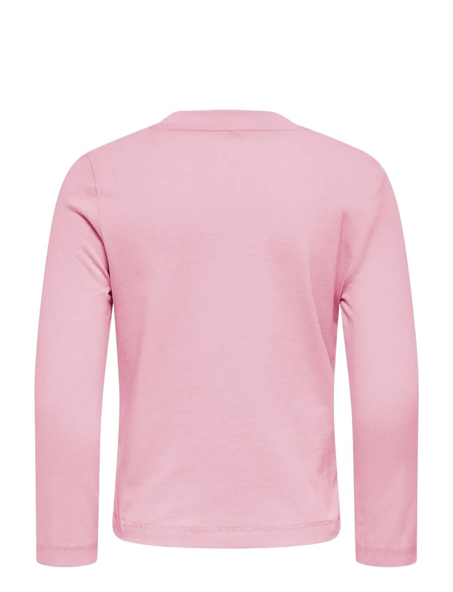 Kids Only - KMGFLEUR LS REG TEE JRS - langærmede t-shirts - parfait pink - 1