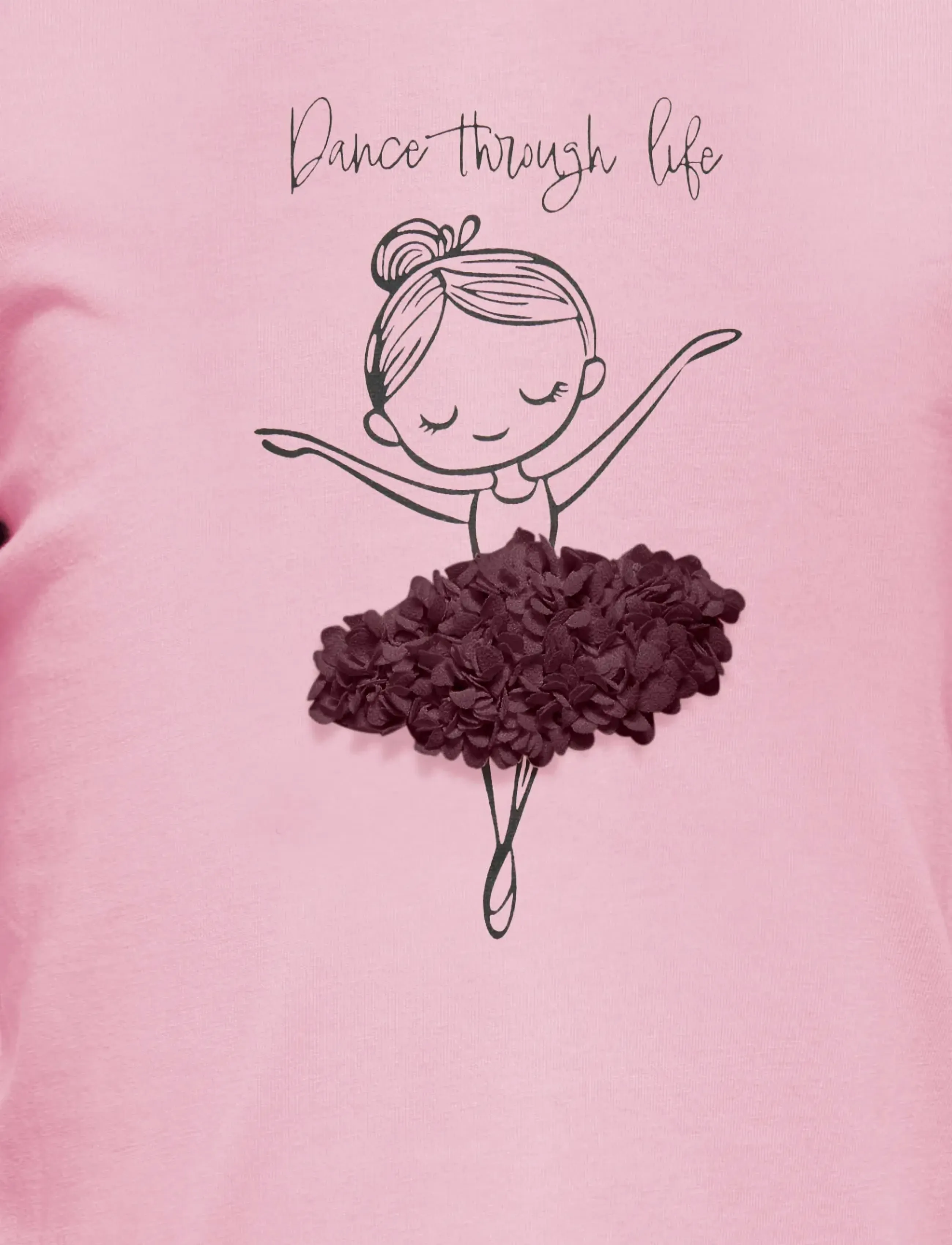 Kids Only - KMGFLEUR LS REG TEE JRS - long-sleeved t-shirts - parfait pink - 2