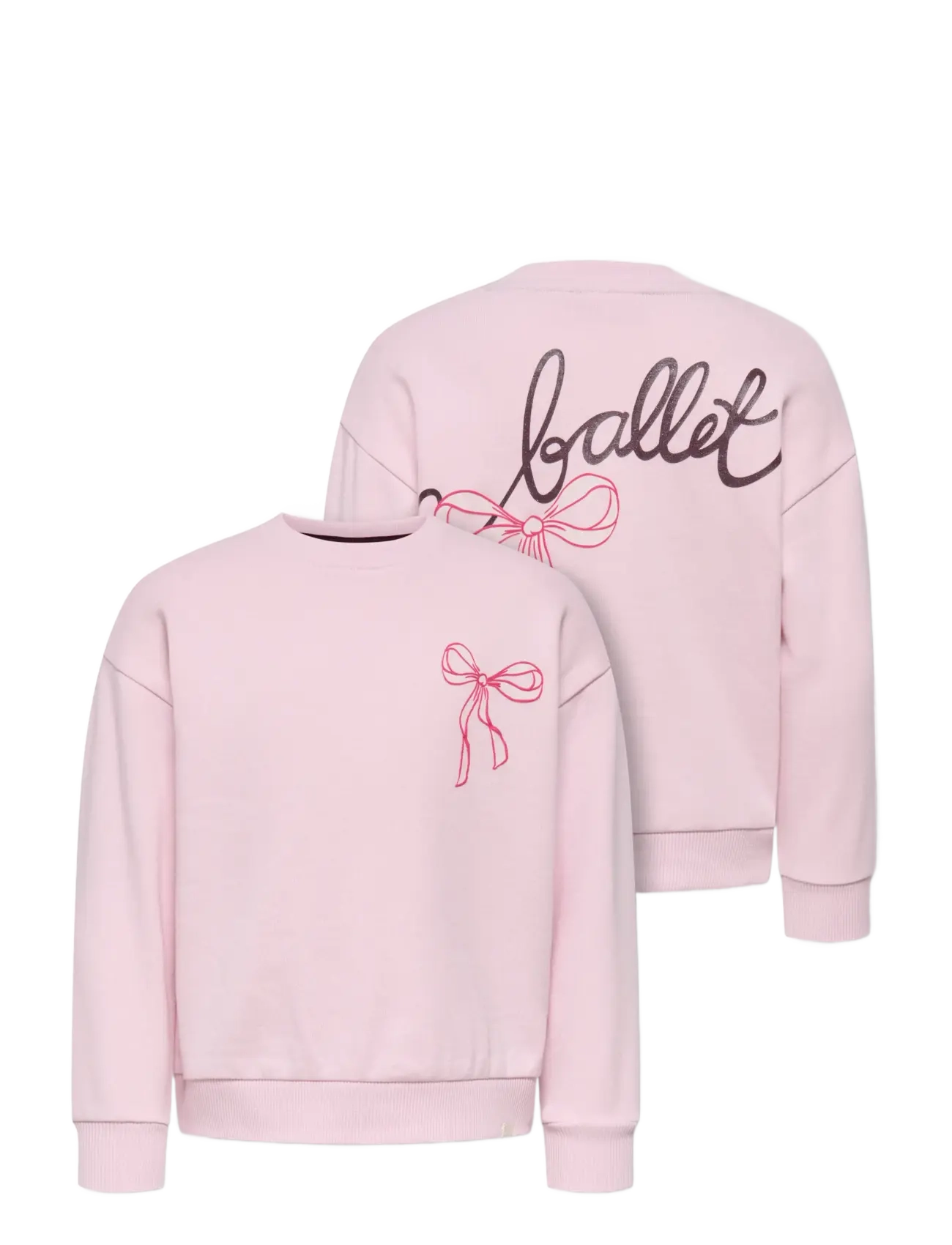 Kids Only - KMGMILAN LS RLX O-NECK BRU SWT - sweatshirts - parfait pink - 2