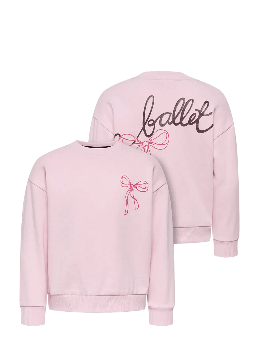 Kids Only - KMGMILAN LS RLX O-NECK BRU SWT - sweatshirts - parfait pink - 2