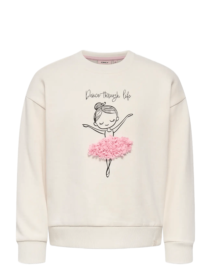 Kids Only - KMGMILAN LS RLX O-NECK BRU SWT - sweatshirts - tofu - 0
