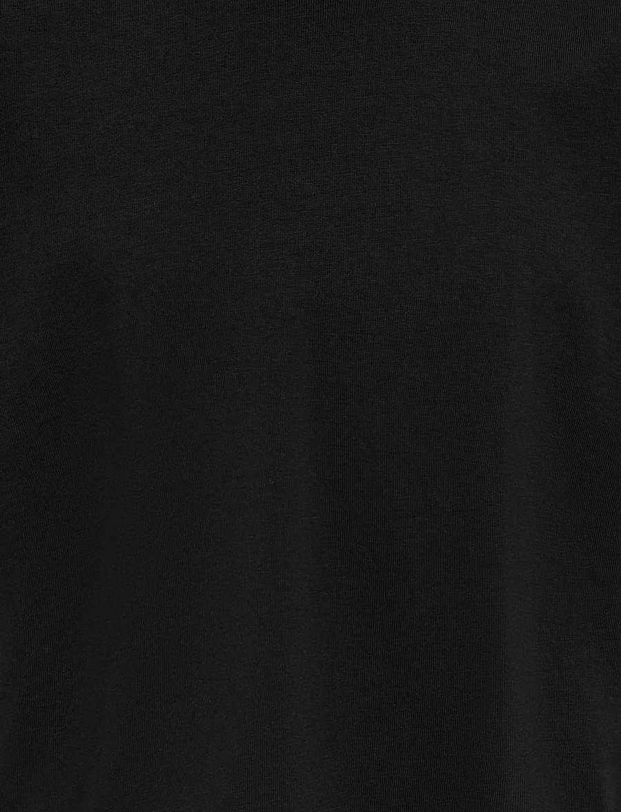 Kids Only - KOGKAMIL S/S ASSYMETRIC LACE TEE JRS - kortärmade t-shirts - black - 2