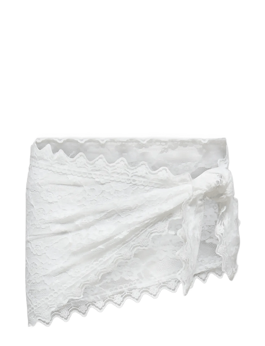 Kids Only - KOGSAFIRA LACE SCARF WVN - halstørklæder - cloud dancer - 0