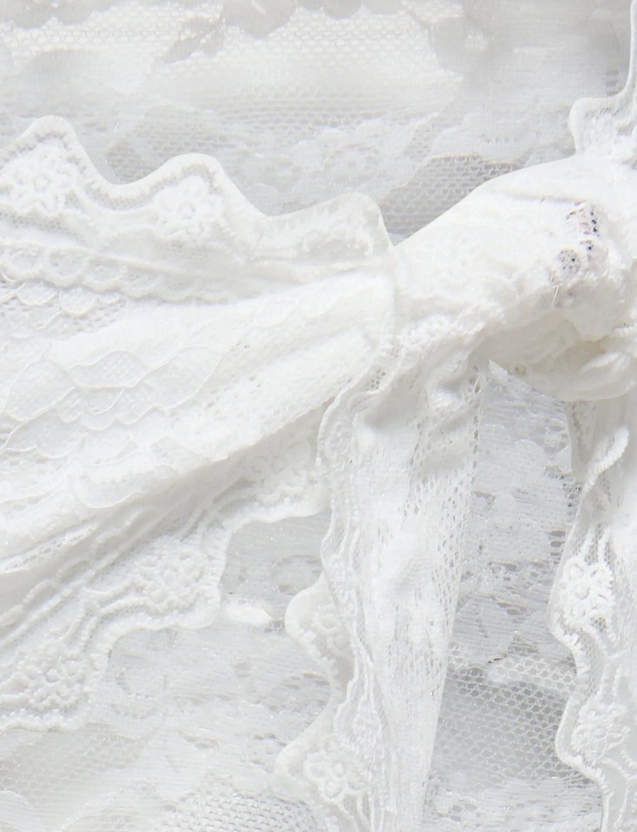 Kids Only - KOGSAFIRA LACE SCARF WVN - halstørklæder - cloud dancer - 3