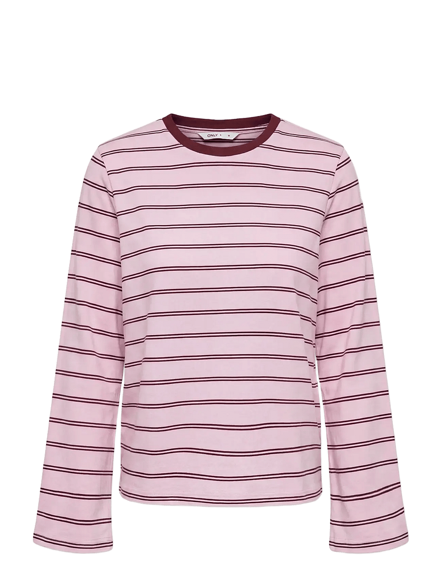 Kids Only - KOGLISA STRIPE L/S TOP JRS - pink lady - 0