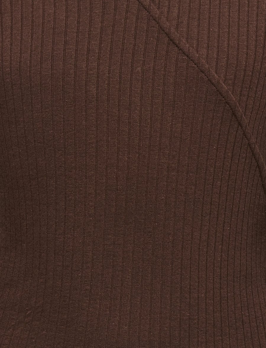 Kids Only - KOGFRANSISKA SCHOOL WRAP TOP EX JRS - langärmelig - chicory coffee - 2